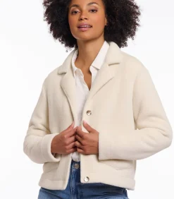 Rino&Pelle Boxy jas met reverskraag Berken 44 ivory New