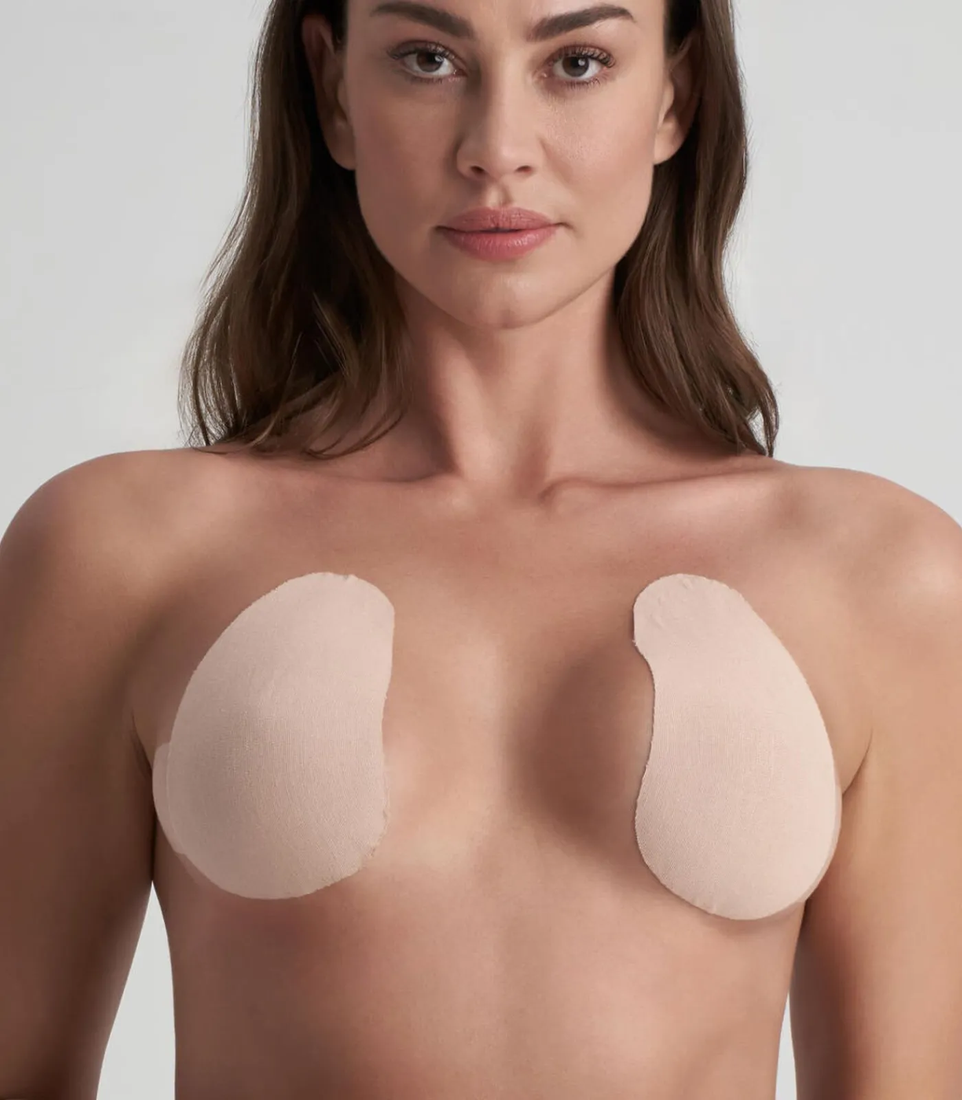 Bye Bra Breast Lift Pads + Satijnen Tepelbedekkers beige Clearance