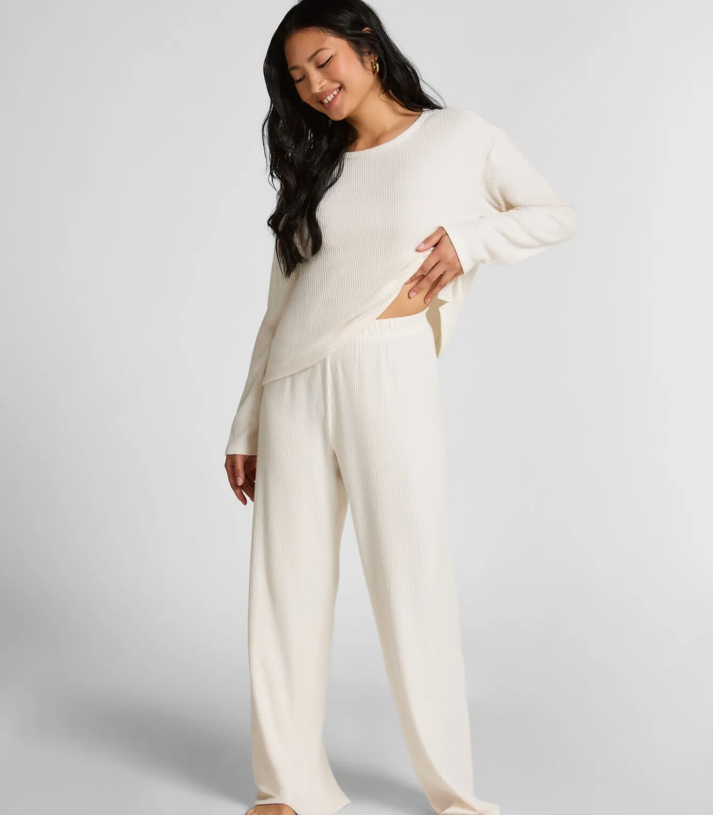 Hunkemöller Broek Brushed Jersey white Outlet