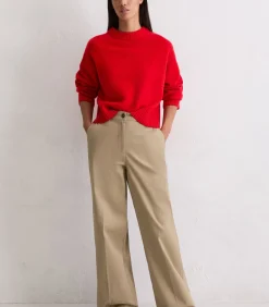 Marc O'Polo Broek met wijde pijpen brown Hot