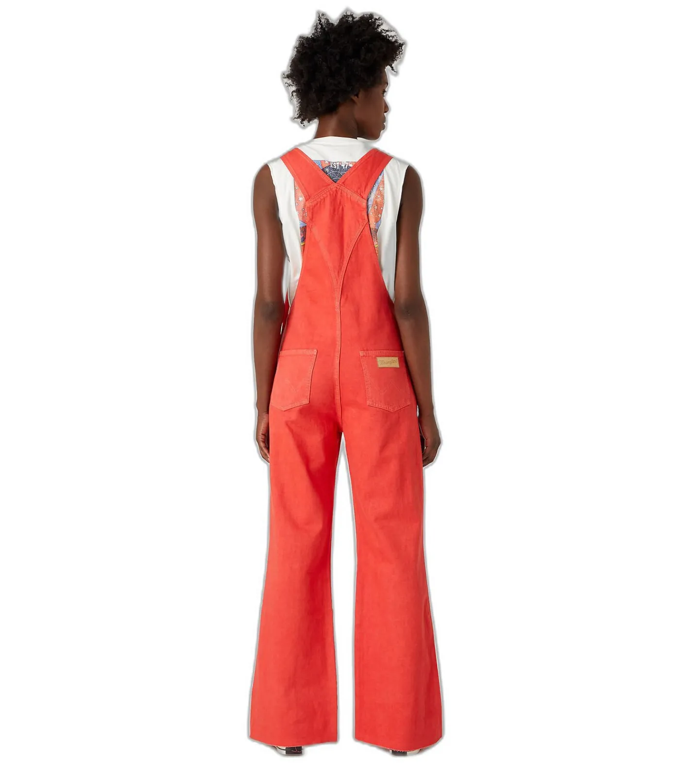 Wrangler Broeken flare vrouwen red New