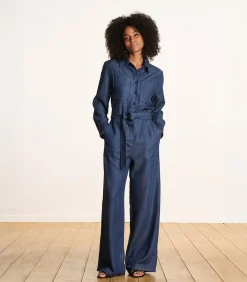 La Fée Maraboutée Broekpak in raw denim blueJeans Clearance