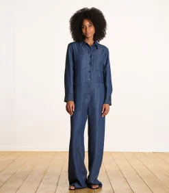 La Fée Maraboutée Broekpak in raw denim blueJeans Clearance
