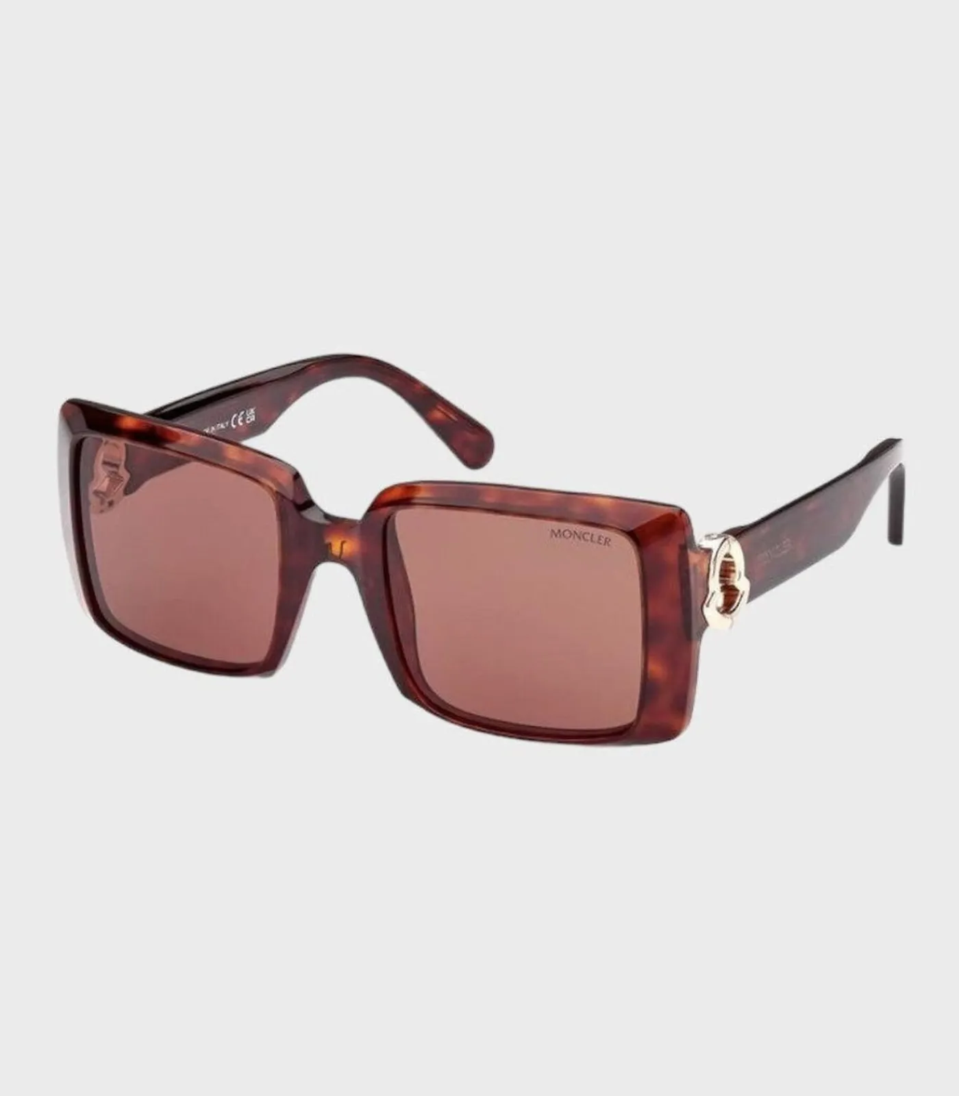 Moncler Bruin Dark Havana Dames Zonnebril brown Outlet