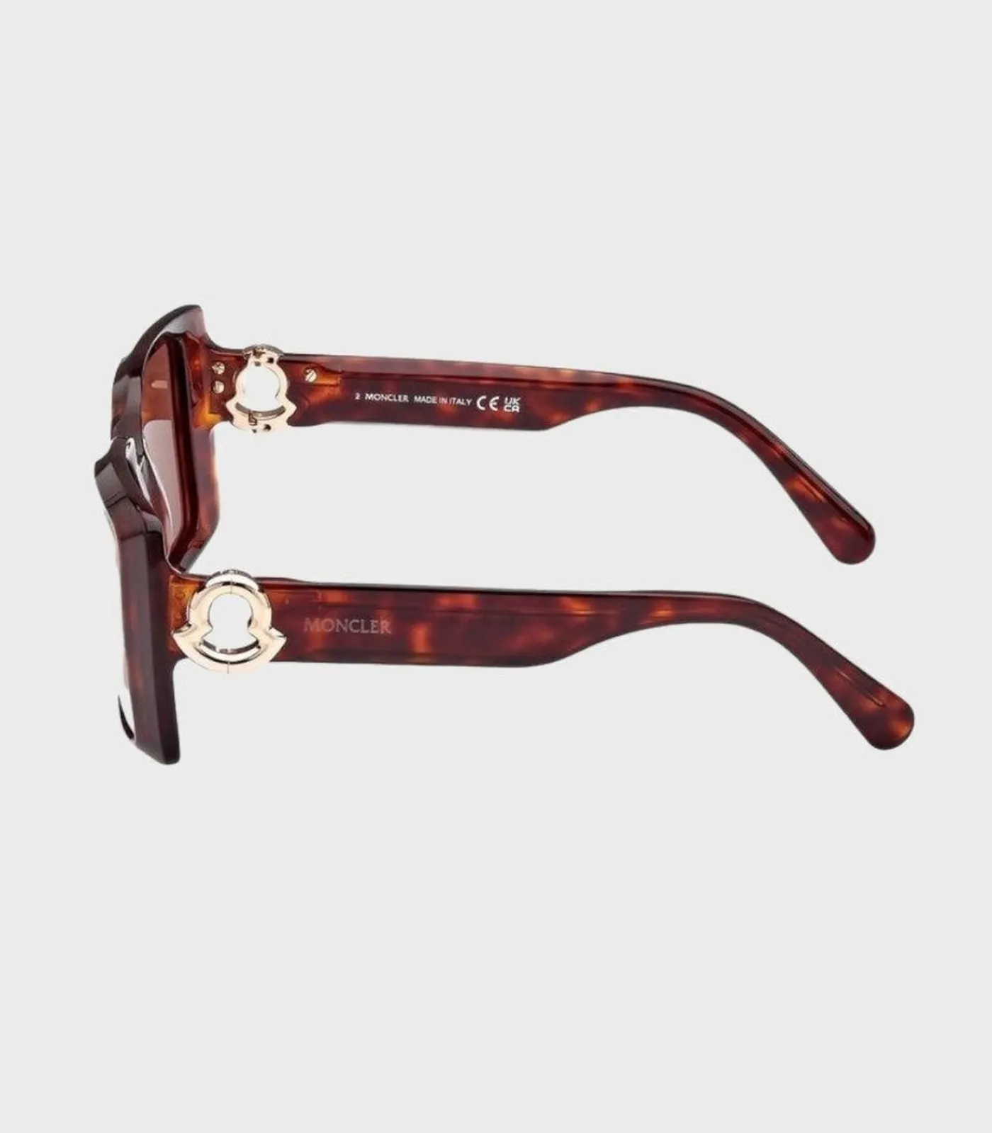 Moncler Bruin Dark Havana Dames Zonnebril brown Outlet