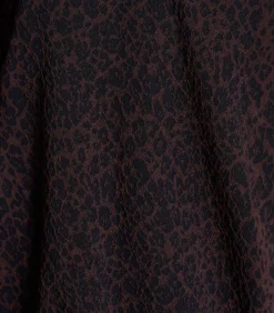 La Fée Maraboutée Bruine bomberjack met rits en luipaardprint brown Sale