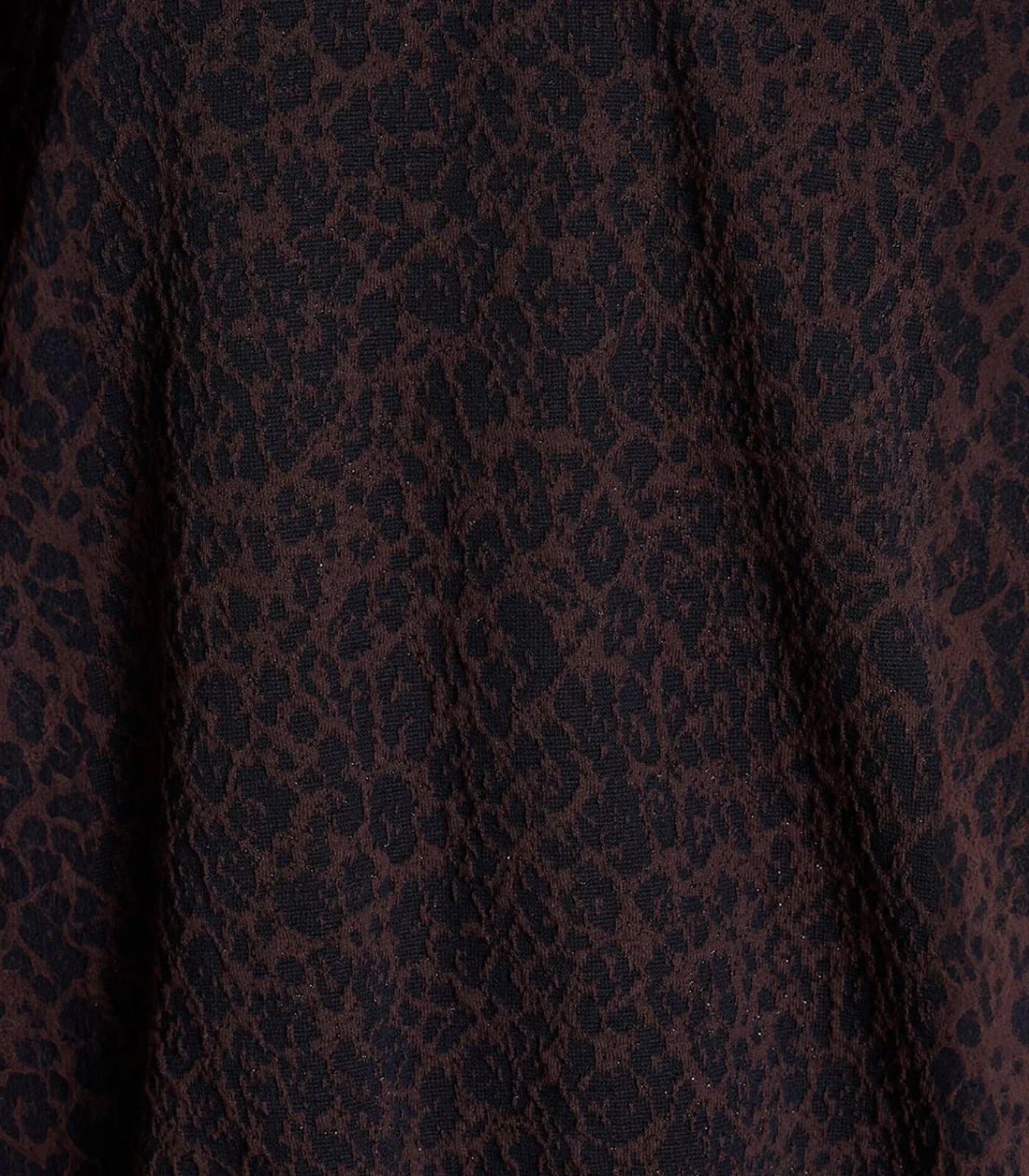 La Fée Maraboutée Bruine bomberjack met rits en luipaardprint brown Sale
