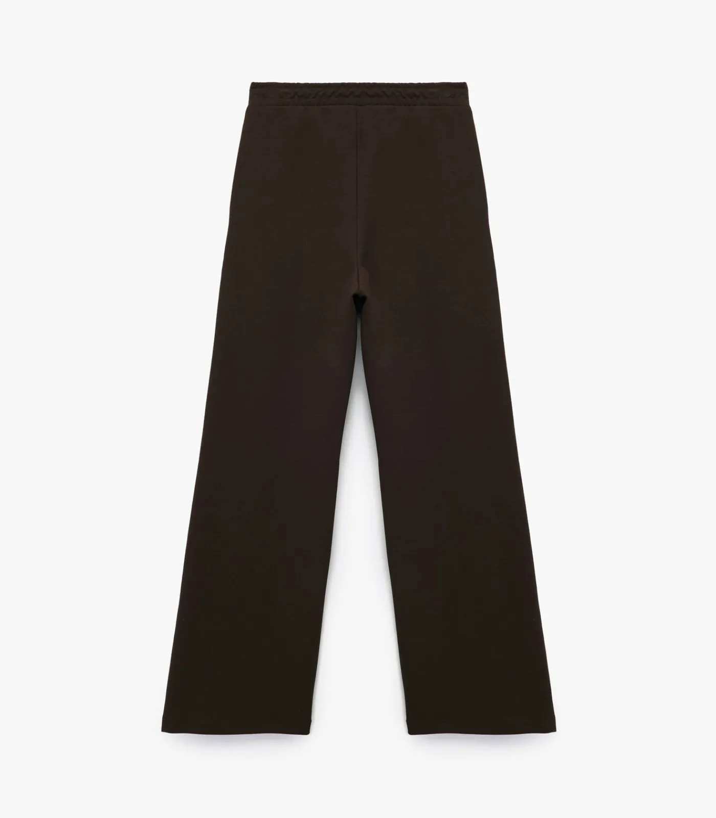 Koton Bruine Broek met Elastische Taille en Wijde Pijpen brown Discount