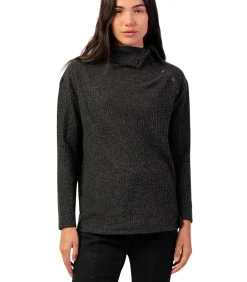 ADMAS Button-down top met lange mouwen Neck Buttons gray Discount