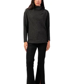 ADMAS Button-down top met lange mouwen Neck Buttons gray Discount