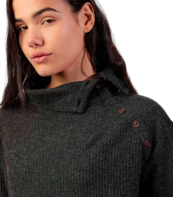 ADMAS Button-down top met lange mouwen Neck Buttons gray Discount