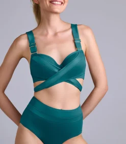 Marlies Dekkers cache coeur highwaist bikini slip darkGreen Best