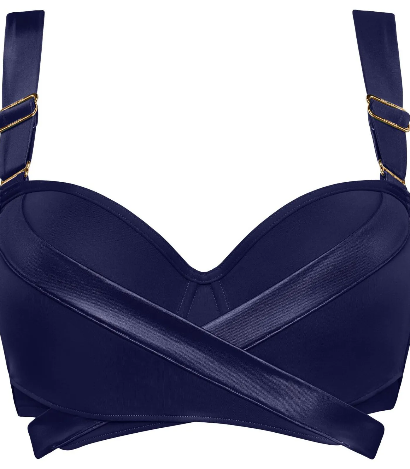 Marlies Dekkers cache coeur plunge balconette bikini top darkBlue