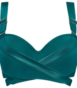 Marlies Dekkers cache coeur plunge balconette bikini top darkGreen Outlet