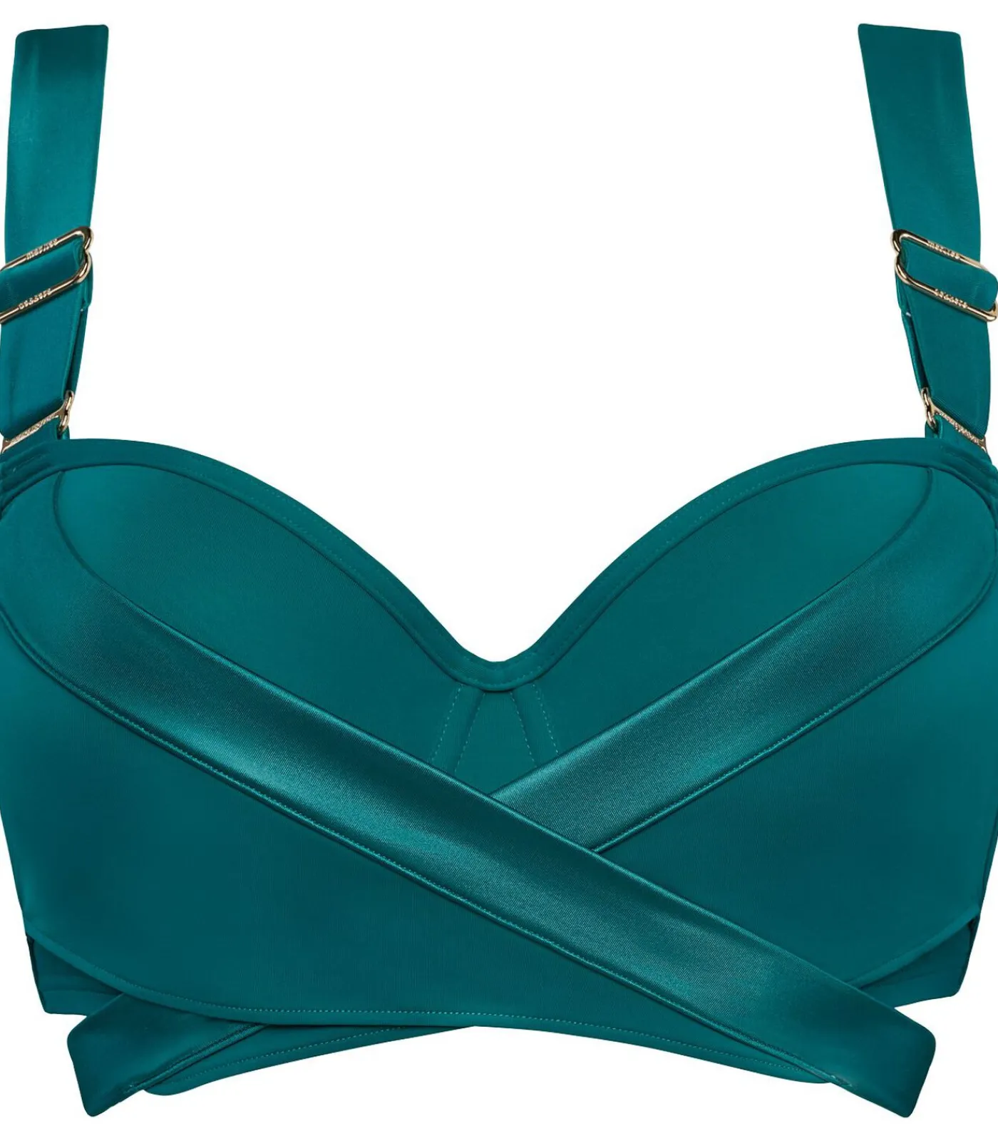 Marlies Dekkers cache coeur plunge balconette bikini top darkGreen Outlet