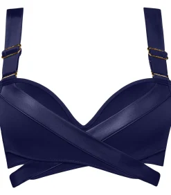 Marlies Dekkers cache coeur push up bikini top darkBlue Hot