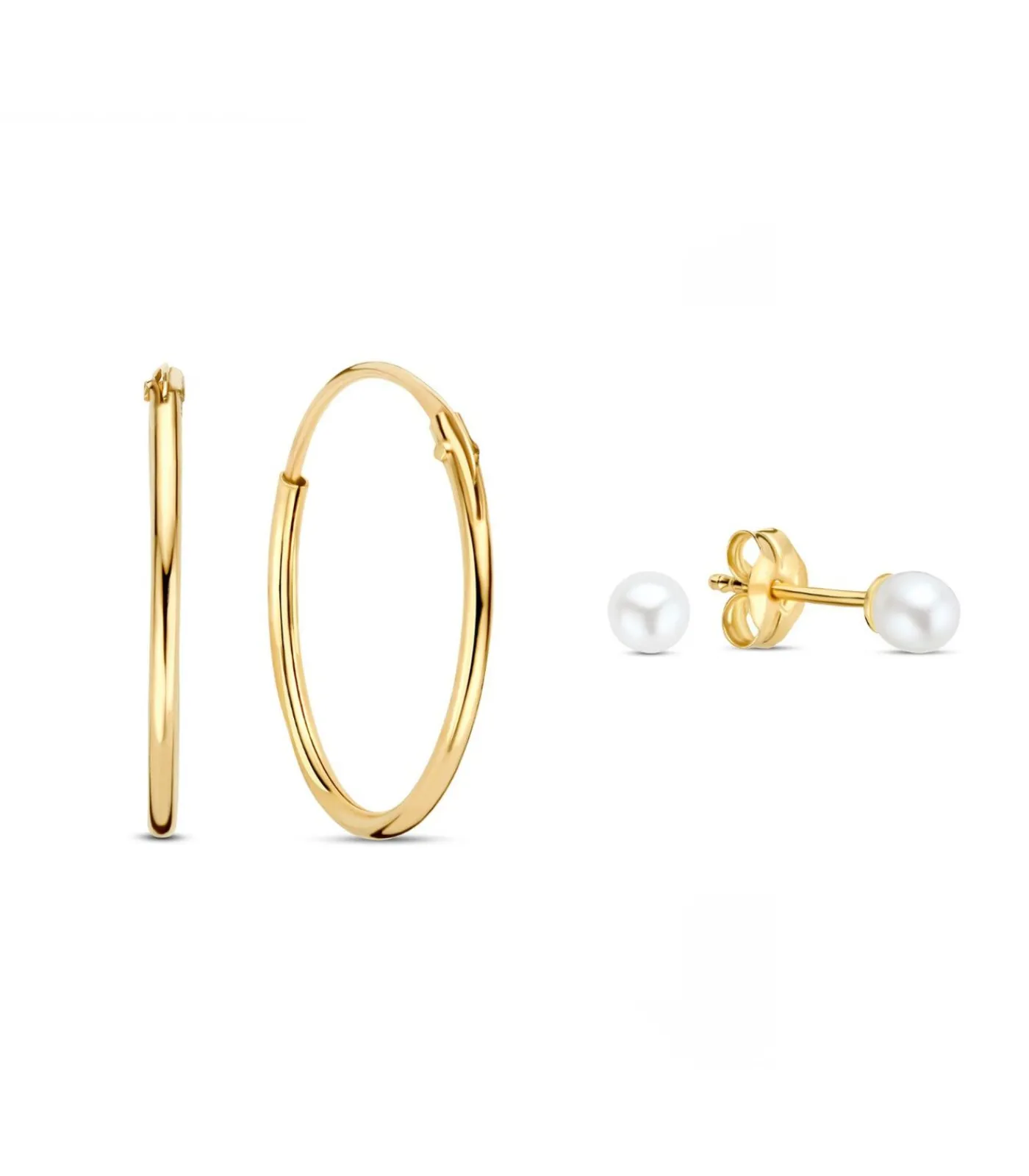 Isabel Bernard Cadeau d'Isabel Oorbellen Goud IB90190 gold Hot