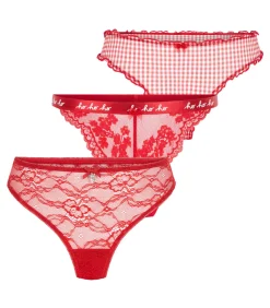 Hunkemöller Cadeauset string kerst red New
