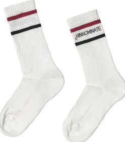 HINNOMINATE Calze Con Intarsio In Orizzontale white Hot