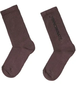 HINNOMINATE Calze Con Intarsio In Verticale brown Hot