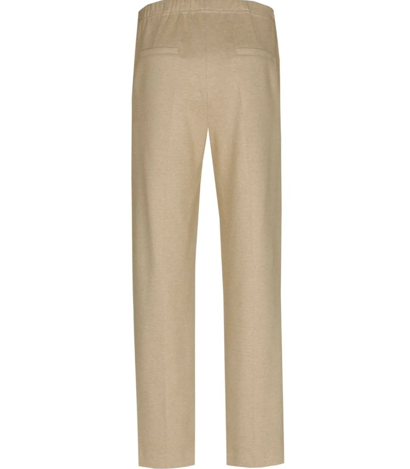 Marie Méro Camel broek in 7/8 lengte en rekker in de taille beige Hot