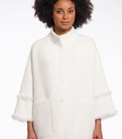 Rino&Pelle Cape met franjes Sneeuwwit XXL white Sale