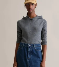 Marc O’Polo DENIM Capuchon longsleeve slim antraciteGrey Clearance