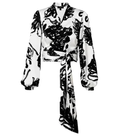 Mart Visser Carly Print Blouse Zwart / Wit blackMulticolor Outlet