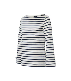 Mart Visser Caroline Tensen Chester Streep Top Ecru / Navy navyBlue Outlet