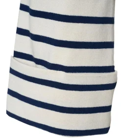 Mart Visser Caroline Tensen Chester Streep Top Ecru / Navy navyBlue Outlet