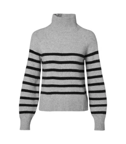 Mart Visser Caroline Tensen Danville Streep Trui Grijs / Zwart black/gray Hot