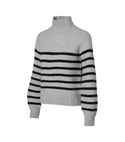 Mart Visser Caroline Tensen Danville Streep Trui Grijs / Zwart black/gray Hot