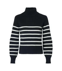 Mart Visser Caroline Tensen Danville Streep Trui Zwart / Wit black/white Discount