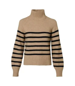Mart Visser Caroline Tensen Danville Streep Trui Zand/Zwart beige/black Outlet
