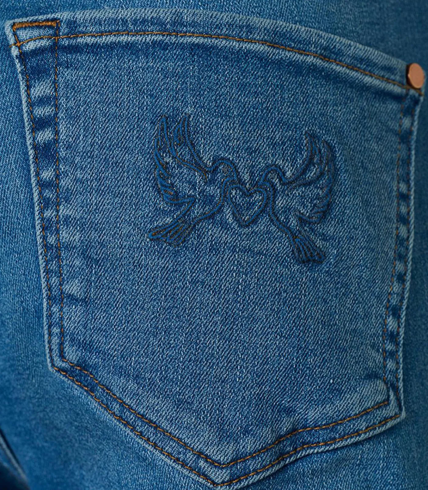 Mart Visser Caroline Tensen Detroit Broek Medium Blauw Denim blueJeans