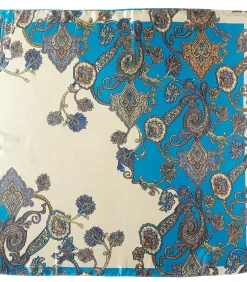 V1969 Carré Zijde Barok blue New