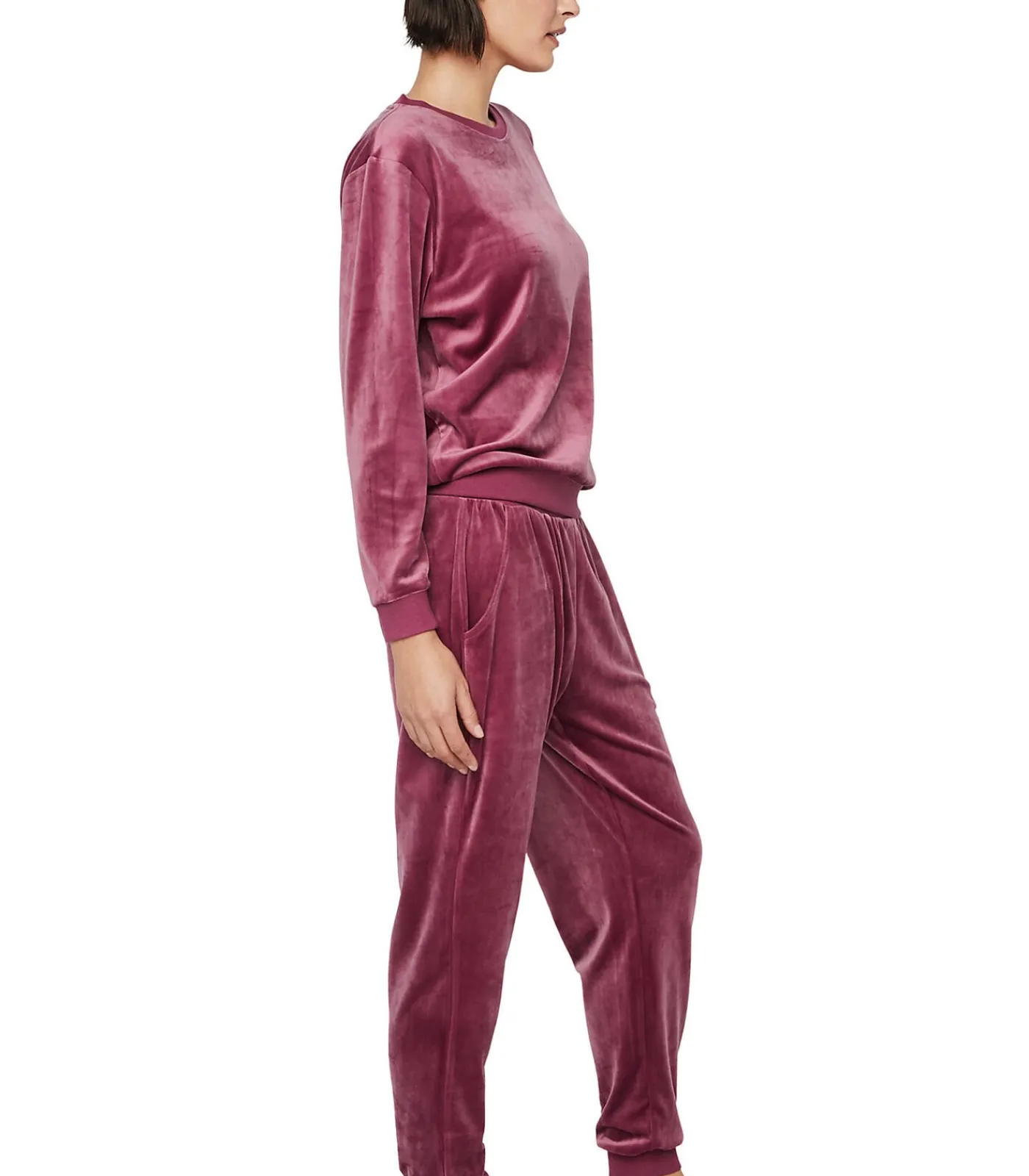 SELMARK Casual pyjama broek top P115 SPORT pink