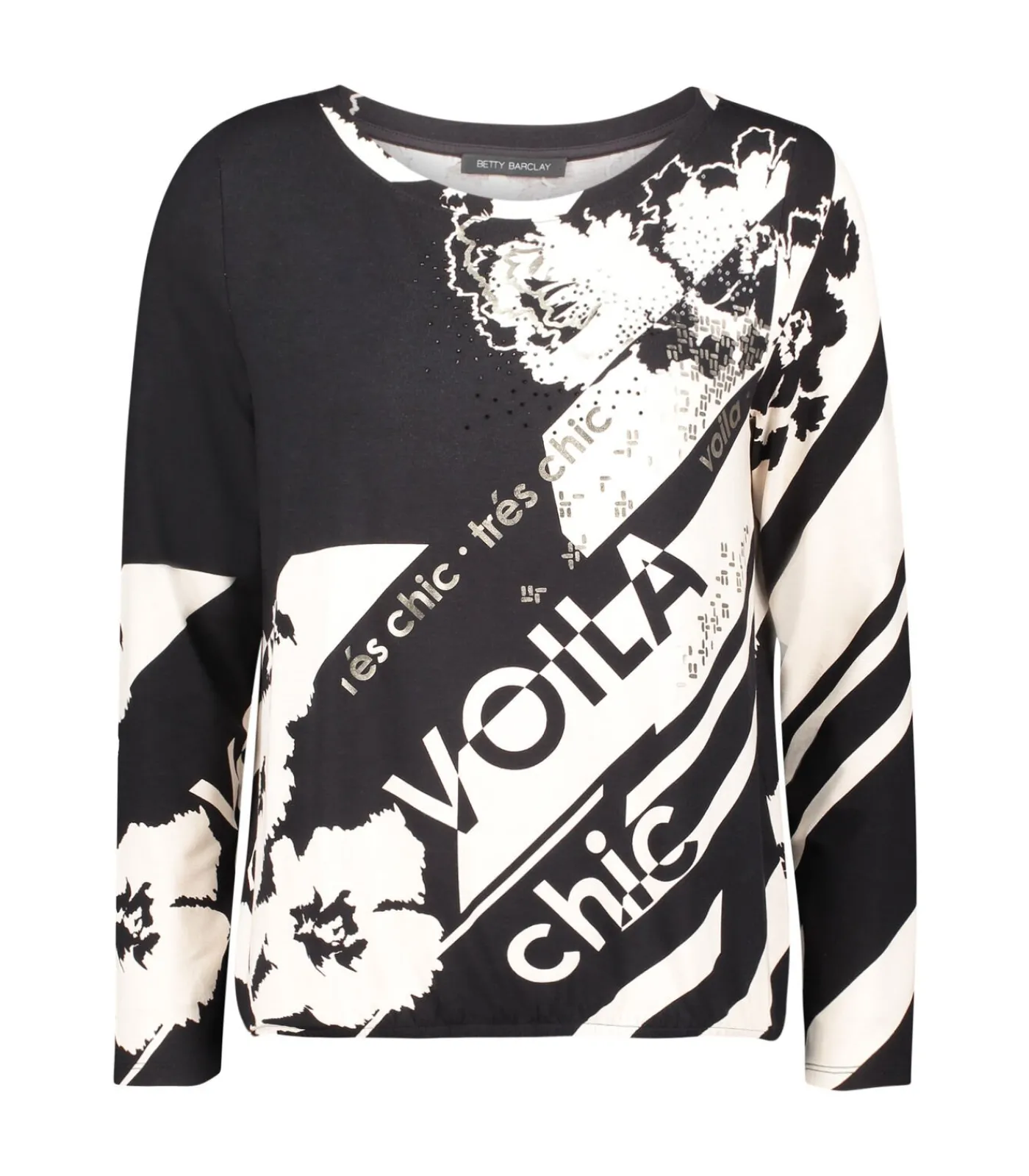 Betty Barclay Casual shirt black/white New