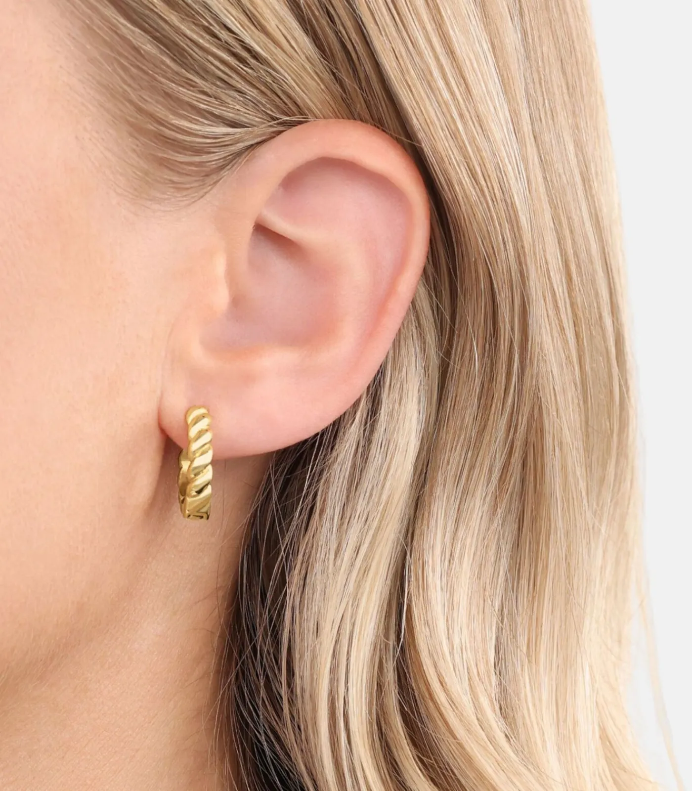 JOOP! Charm Creole voor dames, roestvrij staal, zirkonia gold Hot
