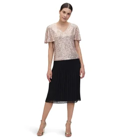 Vera Mont Chiffon rok black Discount