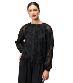 Zero Chiffonbluse black Online