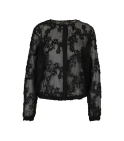 Zero Chiffonbluse black Online