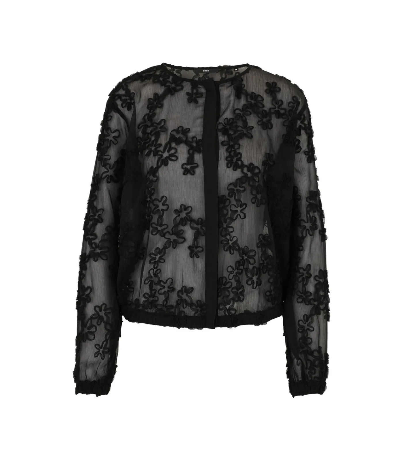 Zero Chiffonbluse black Online