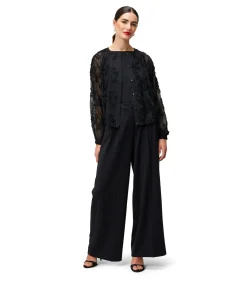 Zero Chiffonbluse black Online