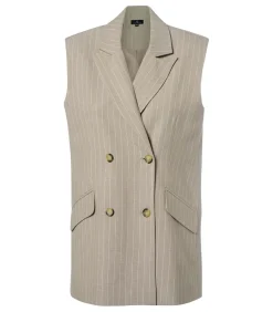 Mart Visser Chloe Gilet Zand / Offwhite multicolor Clearance