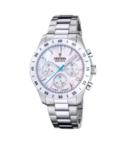 FESTINA Chronograaf Ceramic lilac Discount