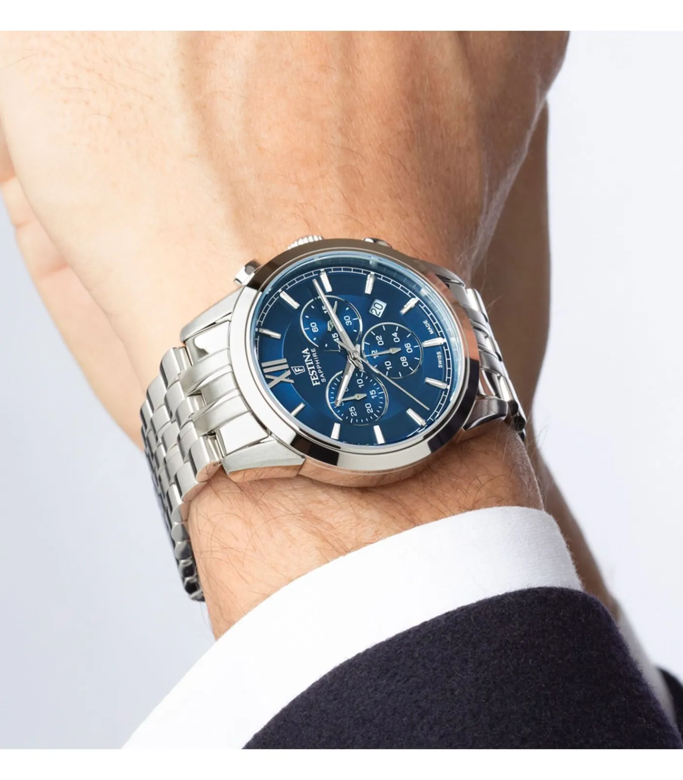 FESTINA Chronograaf Chrono Swiss Made blue Best