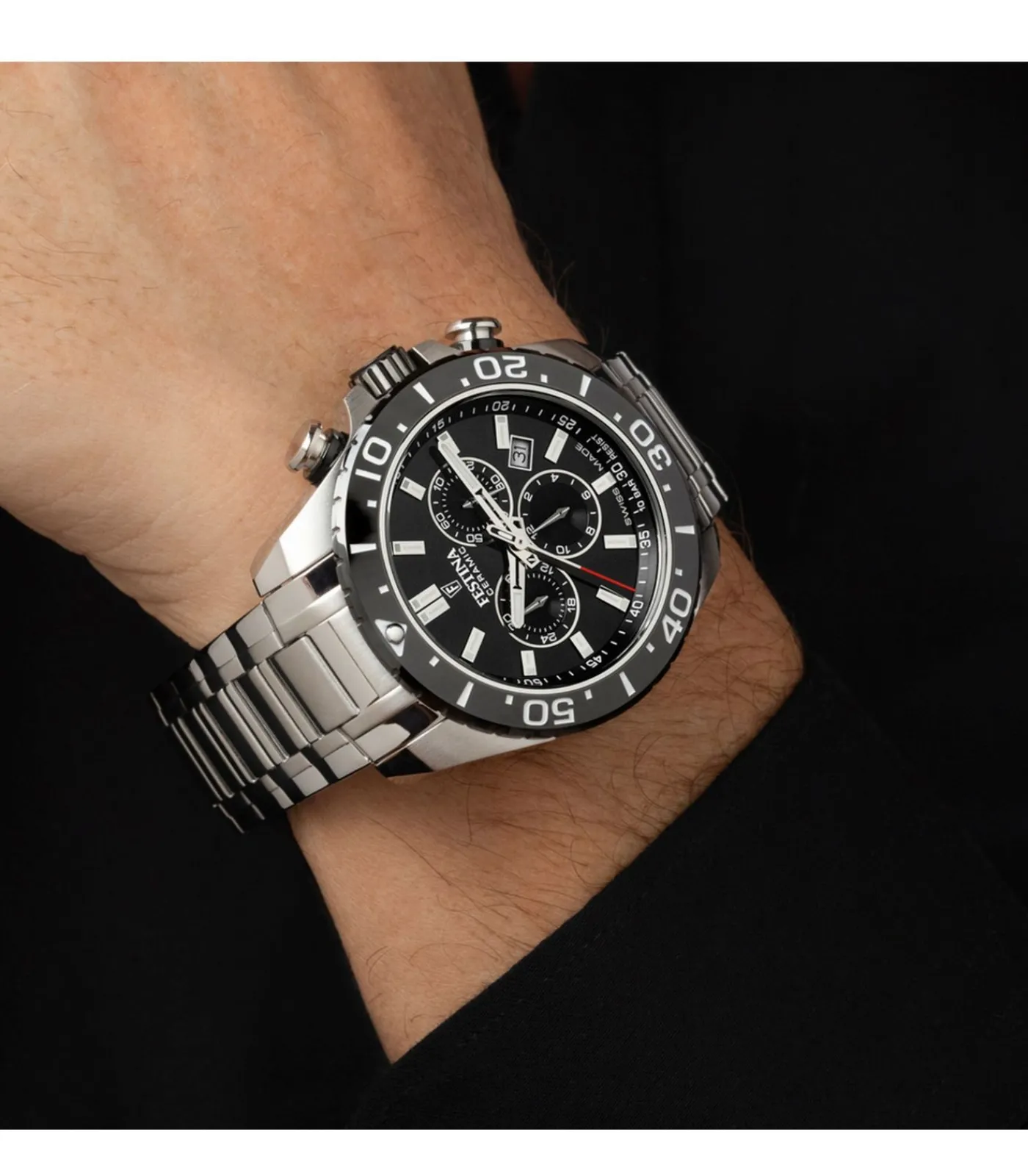 FESTINA Chronograaf Chrono Swiss Made black