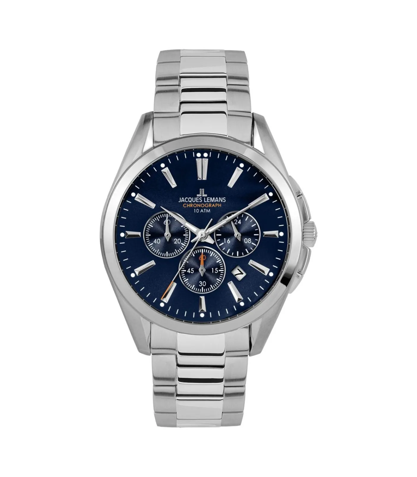 Jacques Lemans Chronograaf Derby Blue - Steel blue/silver Online