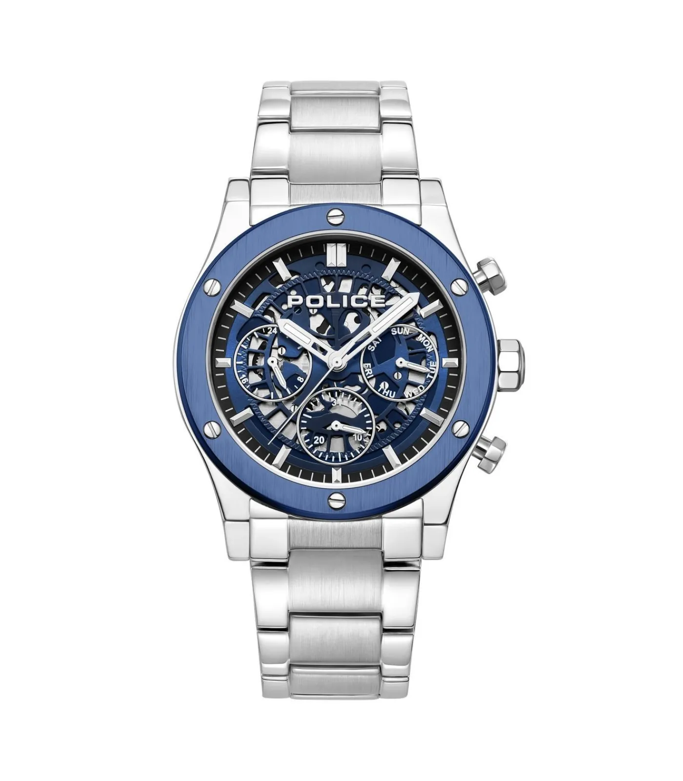 POLICE Chronograaf Knotty blue Outlet